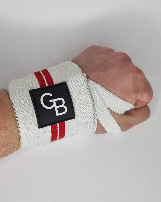 Wrist wraps, wrist support, push day essentials (wearing on the hand view)