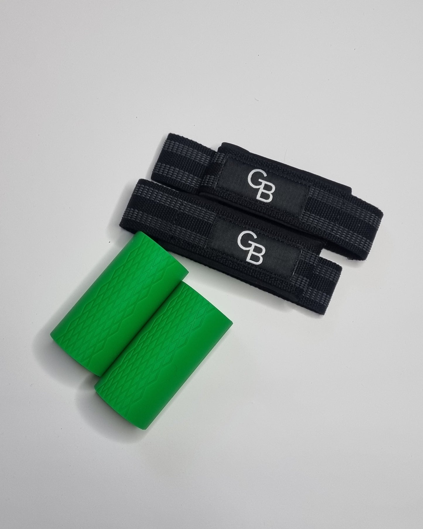thick grips green, lifting straps, main view